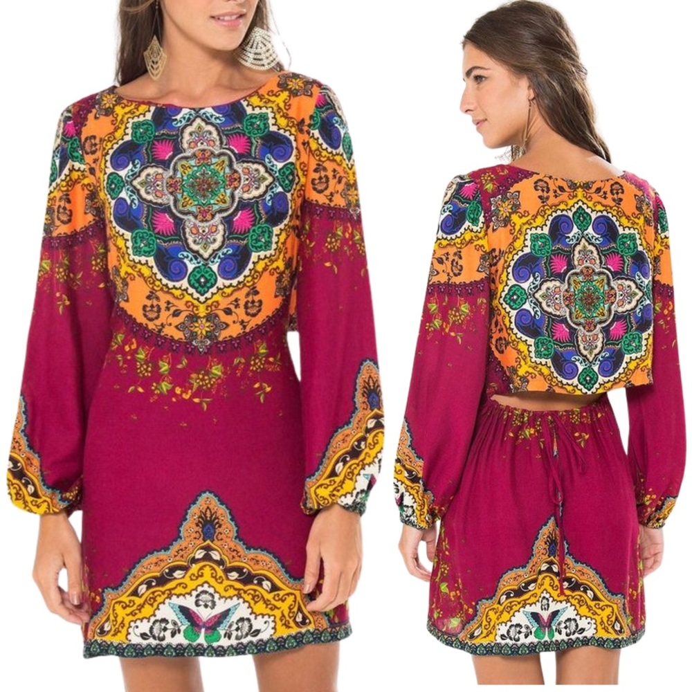 FARM Rio Multicolor Bohemian Dress